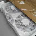 shinic Twin Window Fan with Reversible Airflow, Thermostat Controlled, 3 Speeds & 3 Functions(Exhaust, Intake & Circulate), 23.8" - 37" Expandable Width for Home Kitchen Use