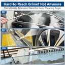 Pressure Washer Extension Wand-30, 90, 120 Gutter Cleaner Attachment Kit with 5 Nozzle Tips, 1/4" Quick Connect, High Power Washer Lance for Roof, Deck, Car, Gutters, 4000 PSI