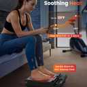 Foot Massager for Neuropathy,Plantar Fasciitis, High-Frequency Vibration Feet Massager with Heat, 30 Speed Levels & 3 Angles Relax Calf Leg and Foot for Circulation Pain Relief, Remote Control (Black)