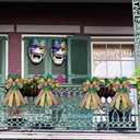 Hying Mardi Gras Bows - Green & Gold Glitter Stripes for Wreaths & Decorations (Style 3: Mg Stripe)