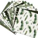 VIVIQUEN 24 Pack Christmas Tree Double-Sided Paper, 12-inches Dark Green Textured Scrapbook Paper Xmas Craft Paper Folded Flat for DIY Background Card Making Scrapbook Photo Album Decor