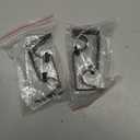 2 Pack Brown Curtain Rods for windows 32 to 48 inch, 5/8 inch Splicing Heavy Duty Metal Curtain Rod Set with Brackets, Brown 