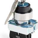 APIELE 22MM 2 Position Key Switch 1NO XB2-10Y/21 (2 Position Maintained)