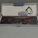 Wireless Keyboard and Mouse, Vssoplor 2.4GHz Rechargeable Compact Quiet Full-Size Keyboard and Mouse Combo with Nano USB Receiver for Windows, Laptop, PC, Notebook-Black and Wine Red