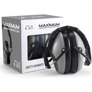 Pro For Sho 34dB Hearing Protection Ear Muffs – Highest NRR Compact Design Ear Protection for Loud Events & Sensory Use