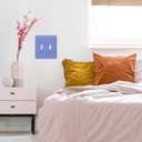 Light Switch Cover Metal Wall Plate,Glossy Finish,Unbreakable Zinc Alloy,2-Gang 5''x4.5'' (Purple, Double Toggle)