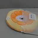 ANWA Adjustable Cat Cone Collar Soft, Cute Cat Donut Collar After Surgery, Kitten Recovery Cones to Stop Licking (Medium, Orange)