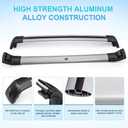 JDMON Compatible with Roof Rack Cross Bars Volvo XC60 2013-2018 with Side Rails Anti-Theft Locks Desigh, Aluminum Luggage Rack Crossbar for Rooftop Cargo Bag Carrier Kayak Canoe Bike, Sliver