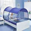 Alvantor Mosquito Net Bed Canopy Tents Dream Privacy Space Twin Size Sleeping Tents Indoor Pop Up Portable Frame Breathable Cottage Blue (Mattress Not Included), 39"W x 75"L