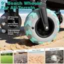 SUNNYFEEL 550LBS Beach Wagon with Big Wheels for Sand - 200L Heavy Duty
Beach Cart with 9" Balloon Wheels, Wagon Cart Foldable with Adjustable Handle & All-Terrain Tires for Camping, Garden