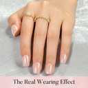 Press On Nails - Short Square Acrylic Nails, 160pcs, Fake Nail Tips for DIY Nail Art, Soft Gel, Glazed Donut, 16 Sizes