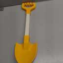 20 Long Sand Beach Shovels for Kids Heavy Duty Plastic Summer Sand Scoops Spades Toy Sandbox Garden Snow Digging Play Gift Set Party Bundle 2 Pack Orange