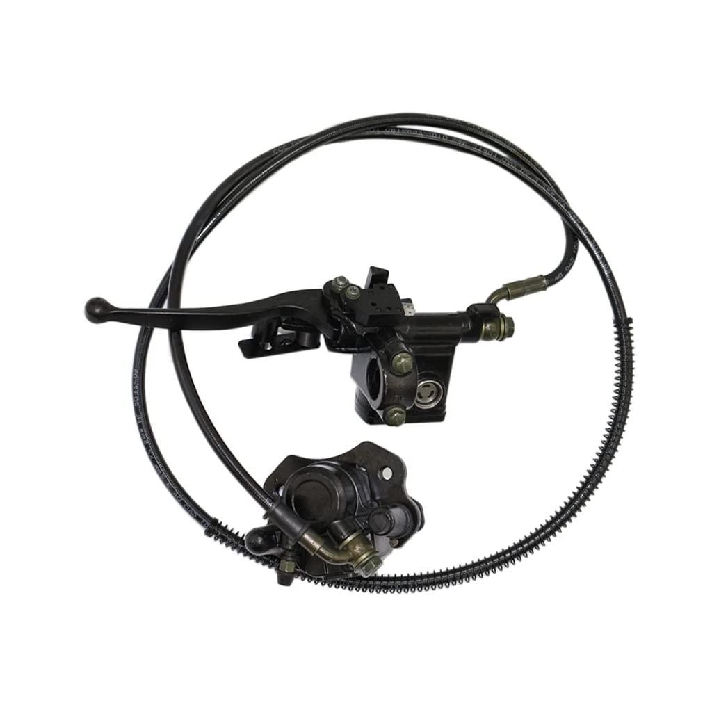 Rear Hand Hydraulic Disc Brake Left Hydraulic Brake Master Caliper Assembly Compatible for Chinese Taotao Roketa Sunl 50cc 90cc 110ccc 125cc Go-Kart Dune Buggy Quad ATV Dirt Mini Bike Kinroad 1