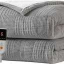 Heated Blanket Electric Blanket Throw 50''X60''-Heating Throw with 6 Heat Settings-2-10 Hours Auto Off,ETL Certified,Machine Washable (Grey)