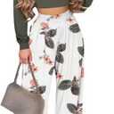 2 Piece Outfits for Women Long Sleeve Crop Top High Waist Wide Leg Long Pant Sets Tracksuit Sport Set (Green, S)