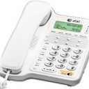 AT&T CL2909 Corded Phone with Speakerphone and Caller ID/Call Waiting, White