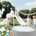 STARBOLO Ball Pit Balls Phthalate Free BPA Free Non-Toxic Crush Proof Play Balls for Toddlers Kids Pool Playhouse (50 Balls-White/ Transparent)