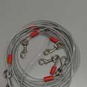 Petmate Heavy Duty Vinyl Tie Out Cable - Clear Break Strength 100 Lbs -15 Ft Cable, Silver