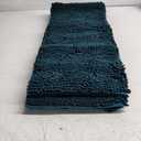 Yimobra Bathroom Runner Rug Mat 62 x 26, Non-Slip Soft Shaggy and Comfortable Large Size Chenille Bath Rug, Super Absorbent and Thick, Machine Washable, Long Bathroom Rug, Rustic Turquoise