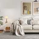 End Table, Side Table, Set of 2, Nightstands with 2-Tier Storage Shelves, Sofa Tables for Small Space, Coach Table for Living Room Bedroom, White UTBT101W2