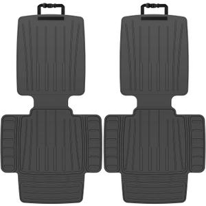 insefocc Car Seat Protector for Child Car SeatTPE Waterproof & Anti-Slip No Imprints,carseat Protector car seat Cover Universal Fit for Baby & Pet Use, BPA-FreeBlack 2