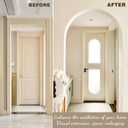 UNIFAMILY 2Pcs Gypsum Doorway Arch Kit, 8.5 x 8.5 x 5IN Interior Doorway Precurved Drywall, Rounded DIY Arch Doorway Kit for Corner Molding, Easy to Add Wall Arch Molding to Any Opening for Decoration