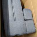 FILUXE Folding Sofa Bed | Convertible Sleeper Chair Bed for Adults, Fold Out Chair to Bed Linen Futon Chair with Pillow, for Home Dorm Apartment RV Living Room, Single Size Dark Gray