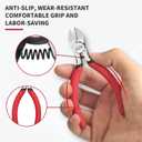 5 inch Wire Cutters, 5 Pack Diagonal Cutters, Side Cutters, Wire Cutter Set, Wire Snips, Small Diagonal Cutters with Spring Loaded, Diagonal Cutting Pliers for Crafts, Jewelry Making