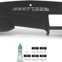 PIT66 TPE Dash Bezel Cover Set Fit Chevy Silverado GMC Sierra 2007-2013