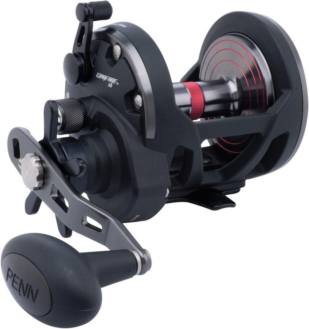 PENN Warfare Star Drag Conventional Nearshore/ Offshore Fishing Reel, HT-100 Star Drag, Max of 15lb | 6.8kg, Made with Corrosion-Resistant Graphite Frame