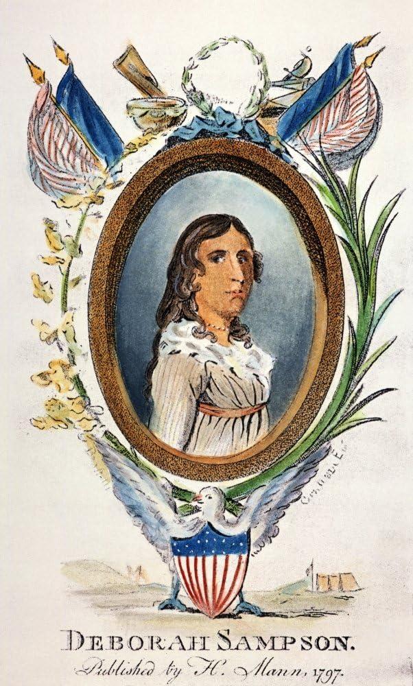 Deborah Sampson N(1760-1827) American Revolutionary Soldier Line Engraving American 1797 Poster Print by (18 x 24)