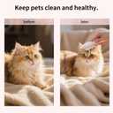 Zoocozy Cat Brush for Shedding, Dog Deshedding Brush, Pet Hair Removal Tool for Puppy Pitten(Pink)