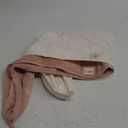 2 Pack Microfiber Hair Towel Wrap,Hair Drying Towel with Button, Towel Turban,Head Towel to Dry Hair Quickly (Pink&Beige)