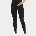 Buttergene Women's Maternity Leggings over the Belly Maternity Yoga Pants Workout Pregnancy Leggings (Pack of 3,L, Black)