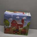 BOLZRA Farm Animals Big Red Barn Toy for 1 2 3 4 5 Years Old Toddlers, Kids Farm Figures Fence Playset with Tractor, Preschool Montessori Learning Toys, Christmas Birthday Easter Gift for Boys Girls