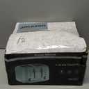 Roter Mond Toaster 4 Slice Retro Stainless Steel with Extra Wide Slots Bagel, Defrost, Reheat Function, Dual Independent Control Panel, Removable Crumb Tray, 6 Browning Levels, Aqua Green