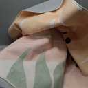 Lahome Pink Washable Rugs 8x10 - Non-Slip Backing Large Living Room Carpet Low Pile Throw Boho Area Rugs for Bedroom, Botanical Print Ultra-Thin Indoor Rug for Classroom Nursery Dining Room Home