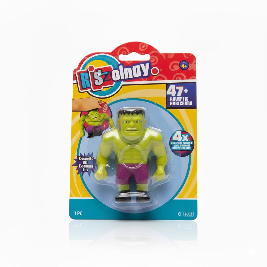 JA-RU Stretchy Monster Toy 3.5" Tall (1 Monsters Assorted) Halloween Action Figures Squish Pull Fidget Toy Stretching 400% his Size Calming Stress Toy for Kid & Boy Toys Party Favor 4303-1s