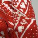 Christmas Dog Sweaters Dress Red Xmas Dog Costumes Winter Warm Pet Clothes White Heart Doggie Puppy Christmas Outfits Cat Knitted Clothing for Small Medium Large Dogs Cats(Red,XL)