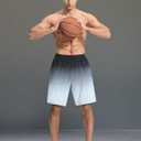 EZRUN Men's 9" Quick Dry Basketball Workout Shorts with Zip Pockets