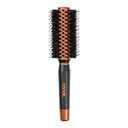 Conair Quick Dry Copper Round Hair Brush for Blow Drying, Blow Out Styler Hairbrush for Voluminous Looks, Nylon & Boar Bristles Help Dry & Style Hair Fast Without Snagging or Pulling, Handle