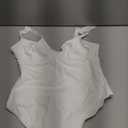 FeelinGirl Shapewear Bodysuits for Women Tummy Control Body Suits Deep V Neck Thong Body Shaper (Large, White)