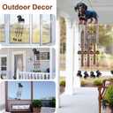 Dachshund Dog Wind Chimes for Outside,Metal Windchimes with S Hook with Playful Design Wind Chime Garden Decor Outdoor Ideal Memorial/Housewarming/Birthday/Festival Gifts Front Yard Decor