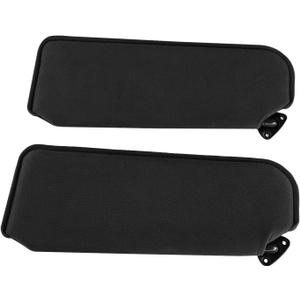 Car Sun Visor Black, Left + Right Side Sun Visor Replacement Fits for 1993-2002 Chevy Camaro Pontiac Firebird, SV-150 (Without Mirror)
