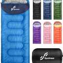 Sportneer Sleeping Bag for Adults & Kids, Cold Weather & Warm Waterproof Camping Sleeping Bag, Compact Portable for Camping Hiking & Travel