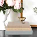 Set of 3 Linen Decorative Books for Home Decor,Modern Faux/Fake Decorative Book Stack for Decoration,Aesthetic Books Storage Box for Coffee Table/Bookshelf/Mantel Decor (Gray)