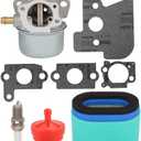 698055 694203 Carburetor for Brigs 121602 121607 121612 690152 694203 698055 Engines Craftsman Pressure Washer 697029 690610 Air Filter Tune Up Kit