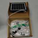 Biling Solar Pond Aerator with Battery Backup, Portable Design Solar Air Pump Pond Bubbler for Outdoor Fish Pond Stock Tank Aquarium (3W)