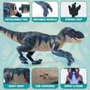 2.4GHz Remote Control Walking Dinosaur Toy for Kids - Birthday Gifts for Boys Ages 3-5 5-7 8-12, Interactive Dino with Roaring Sound, Cool Lights & Mist Spray