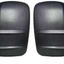 Pair Right and Left Side Door Towing Mirror Power and Heated with Signal Light on Glass Textured Back Cover For Chevy Silverado Sierra 1500 2500 3500HD from 2007 to 2013